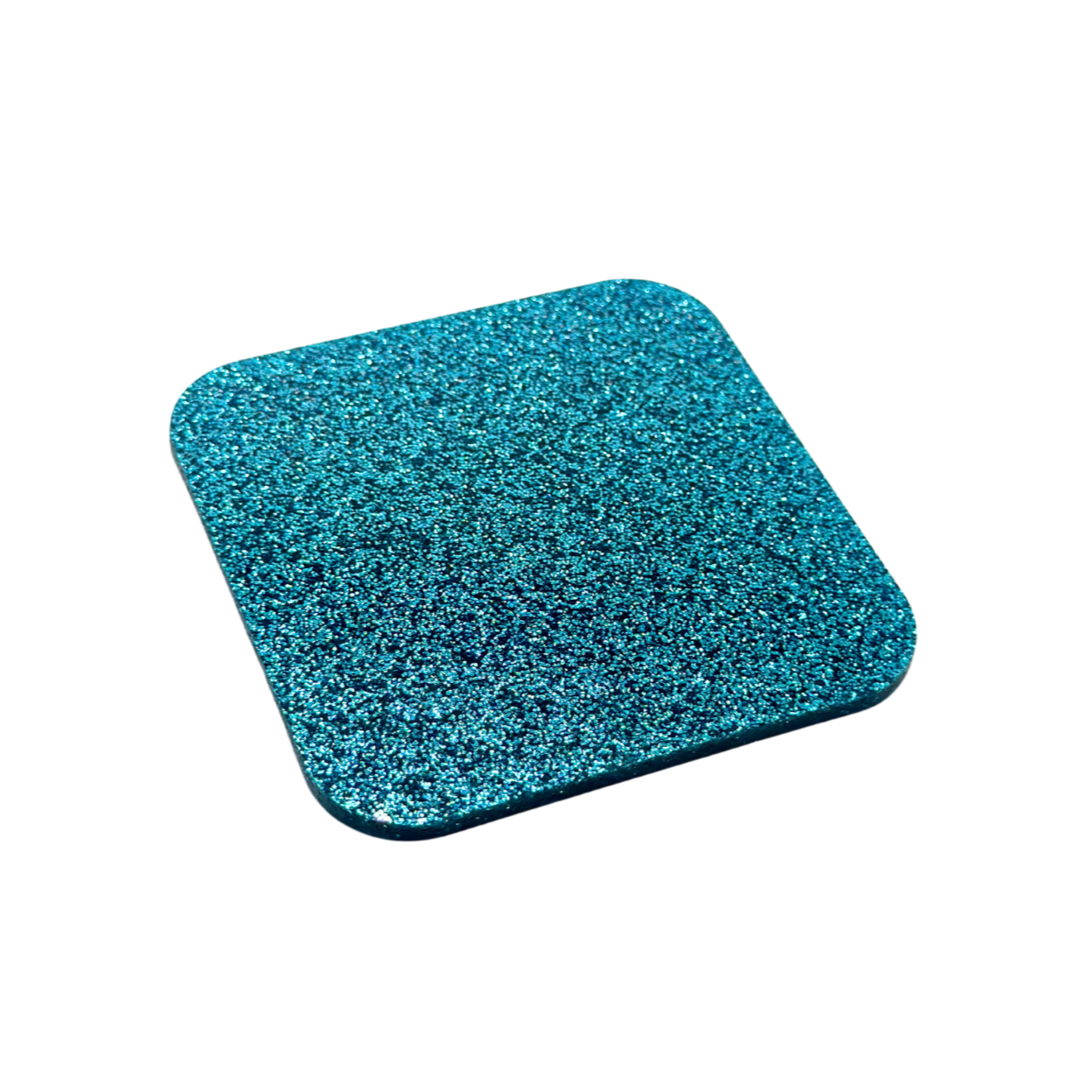 Azure Blue Glitter Acrylic