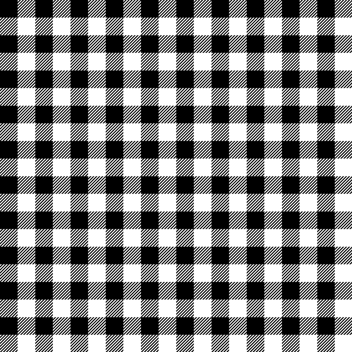 Black gingham print