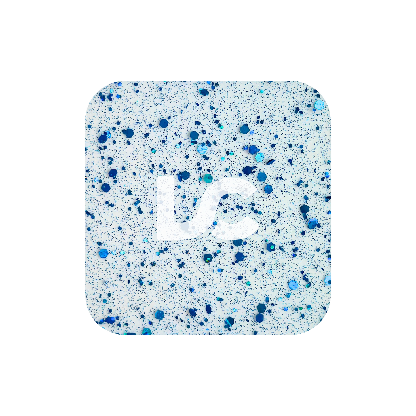 Blue Twinkle Glitter Acrylic