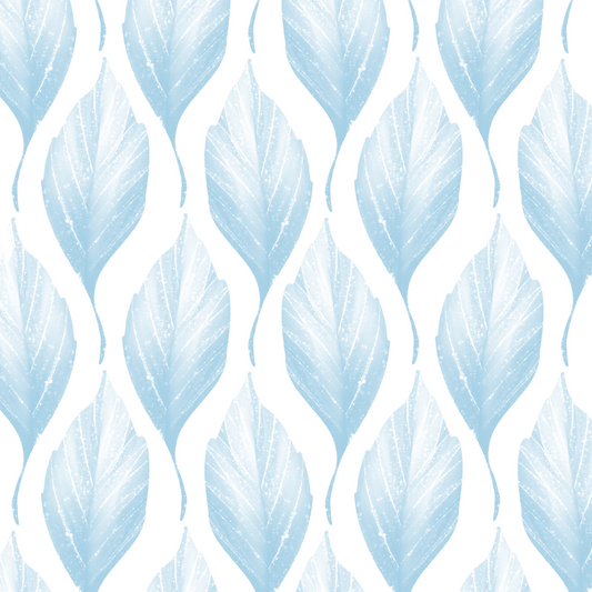 Blue watercolour feathers