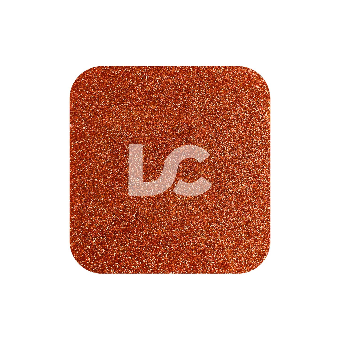 Burnt Orange Glitter Acrylic