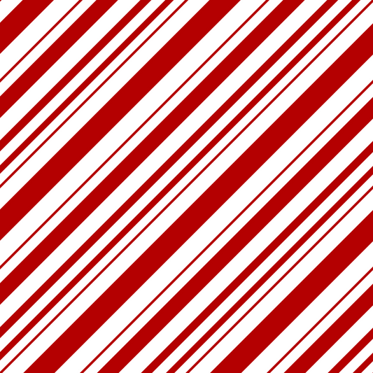 Classic candy cane red diagonal stripes