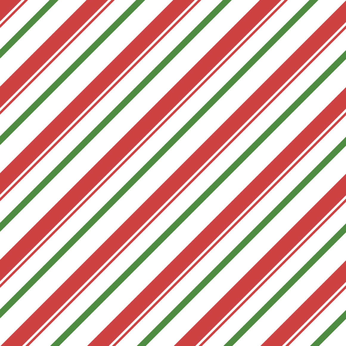 Red and green holiday stripes