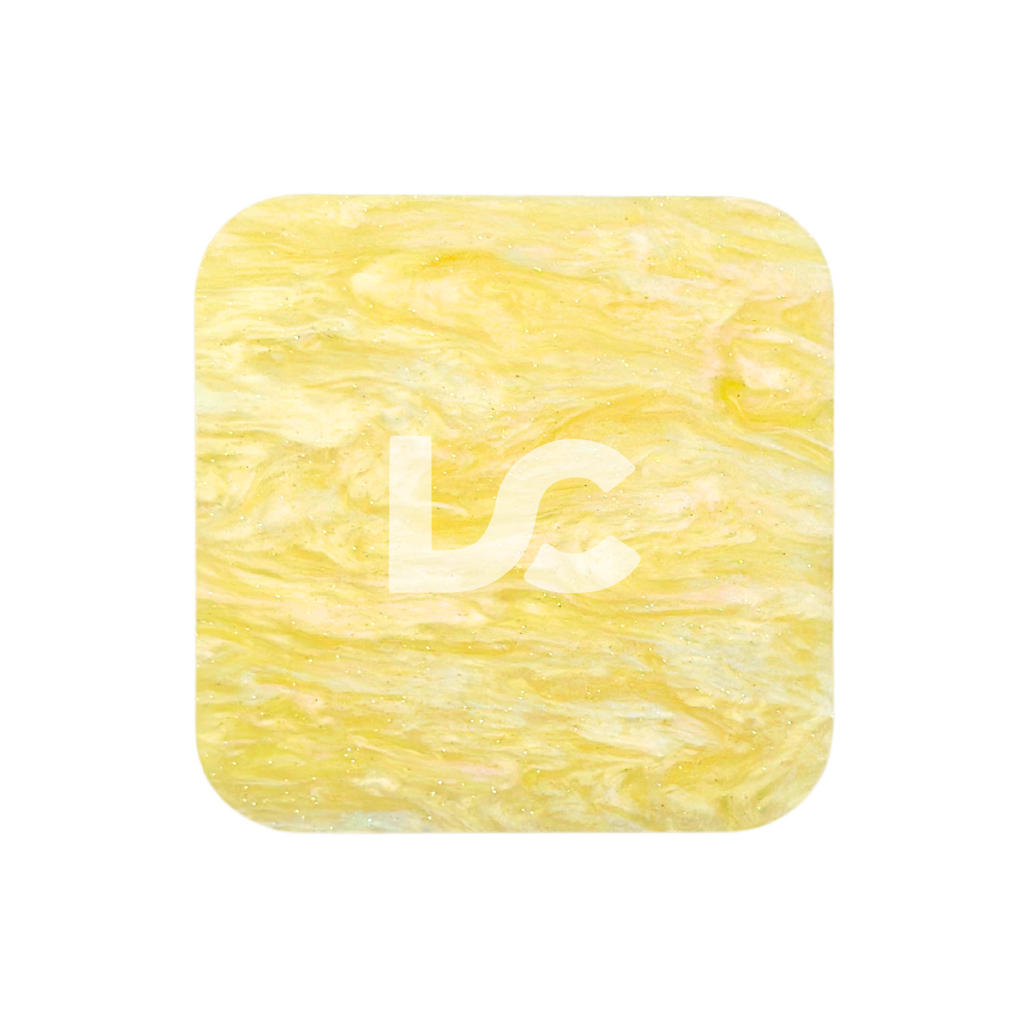 Lemon Buttercream Marble Acrylic