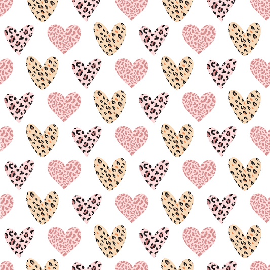Leopard Print Hearts