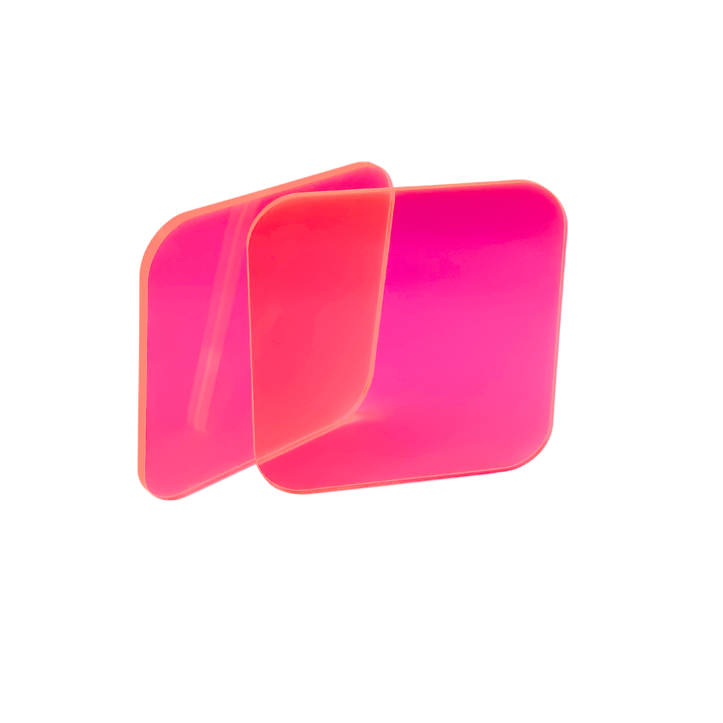 Neon Pink Clear Acrylic