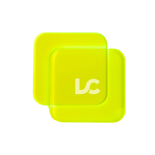 Neon Yellow Tinted Clear Acrylic