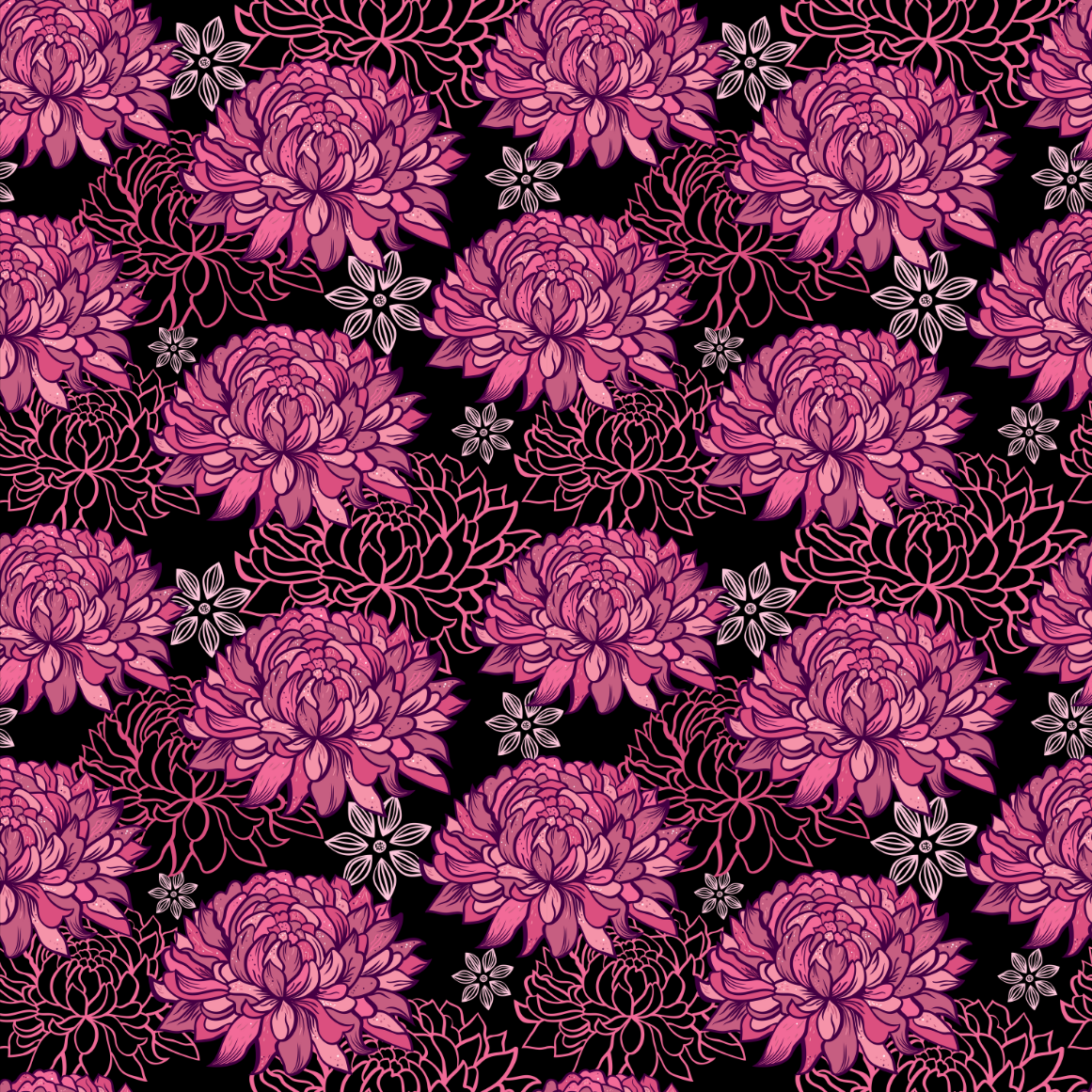 Pink Dahlias