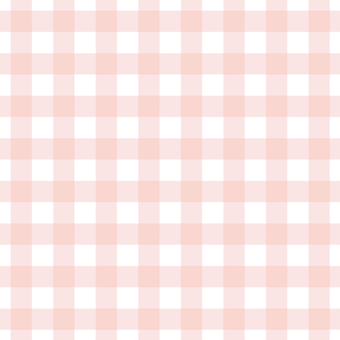 Pink gingham on white background