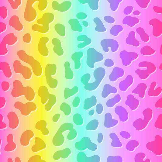 Rainbow Leopard Print