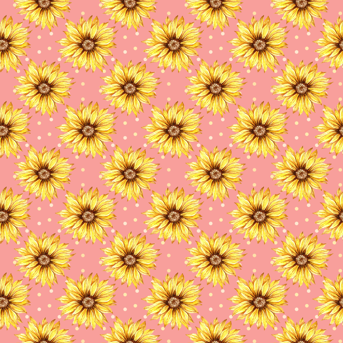 Retro Sunflower Wallpaper