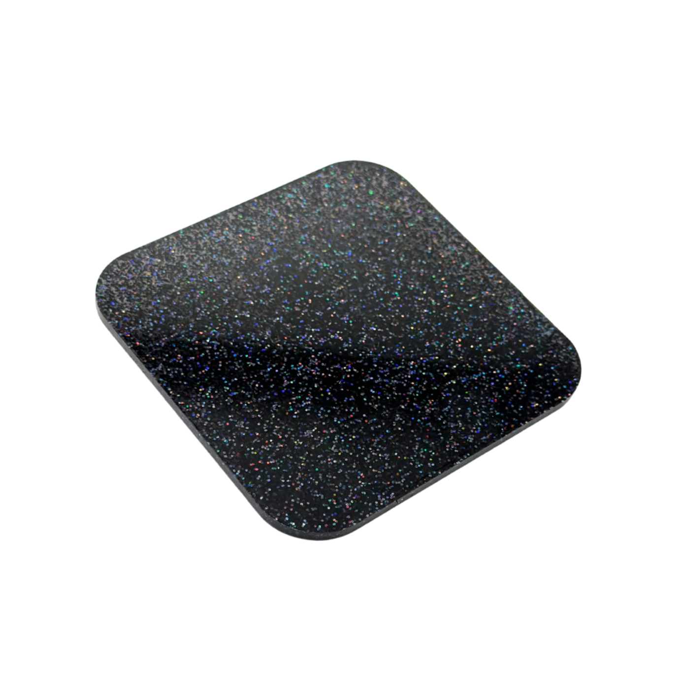 Space Black Glitter Acrylic