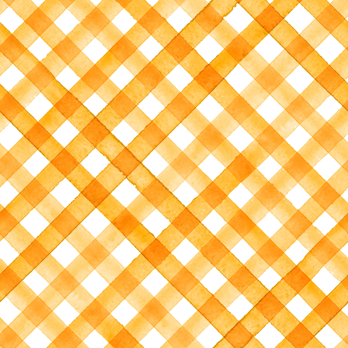 Watercolour Orange Gingham