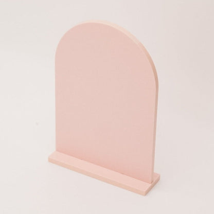 5" x 7" Arched Table Number Blanks with Stand (4-pack)