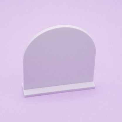 5" x 5" Arched Table Number Blanks with Stand (5-pack)