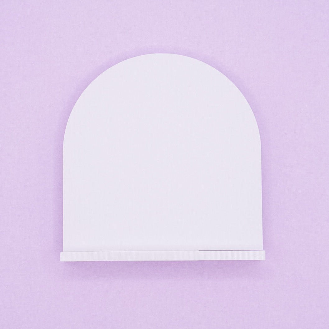 5" x 5" Arched Table Number Blanks with Stand (5-pack)