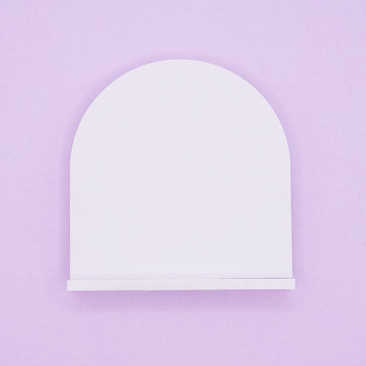 5" x 5" Arched Table Number Blanks with Stand (5-pack)